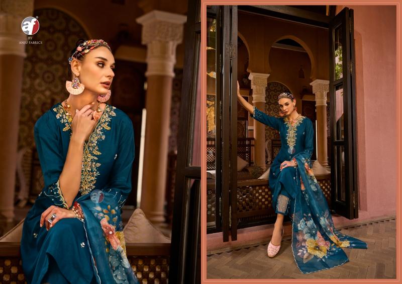 anju fabrics shehnai vol 8 Kurti Wholesale Catalog