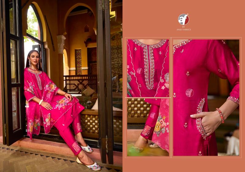 anju fabrics shehnai vol 8 Kurti Wholesale Catalog