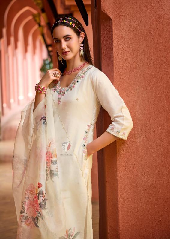 anju fabrics shehnai vol 8 Kurti Wholesale Catalog