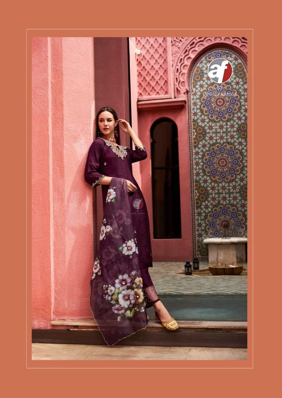 anju fabrics shehnai vol 8 Kurti Wholesale Catalog