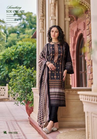 Belliza Bin Saeed Vol 5 Cotton Digital Printed Dress Material Wholesale Catalog