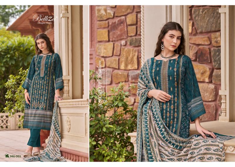 Belliza Bin Saeed Vol 5 Cotton Digital Printed Dress Material Wholesale Catalog