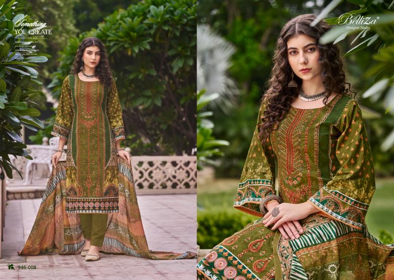 Belliza Bin Saeed Vol 5 Cotton Digital Printed Dress Material Wholesale Catalog