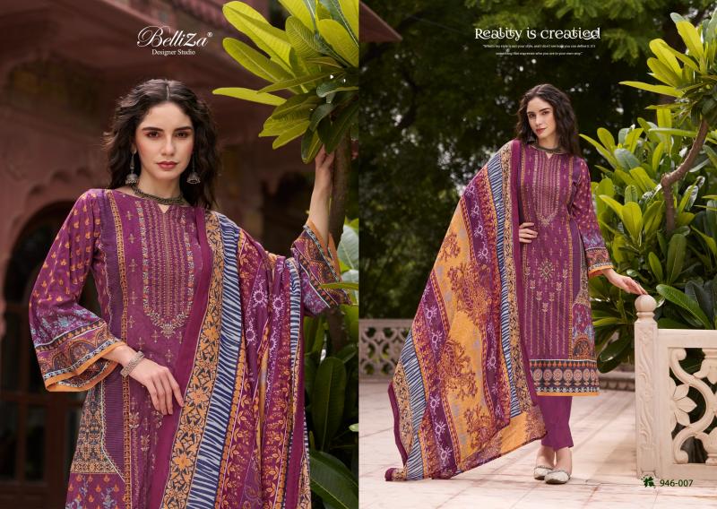 Belliza Bin Saeed Vol 5 Cotton Digital Printed Dress Material Wholesale Catalog