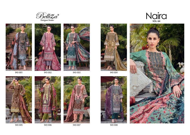 Belliza Naira Vol 64 Cotton Printed Dress Material Wholesale catalog