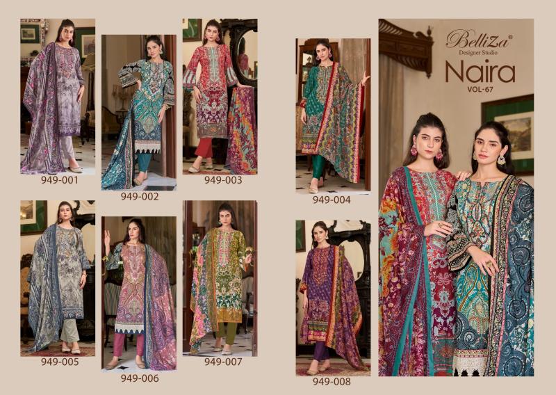 Belliza Naira Vol 67 Cotton Printed Dress Material Wholesale Catalog