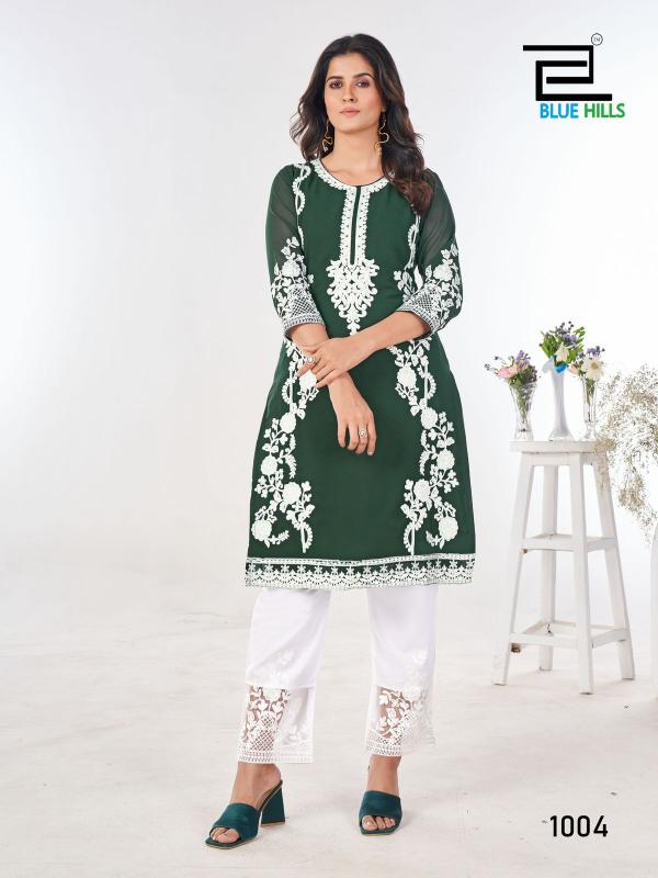 Blue Hills Ahana Georgette Kurti Wholesale catalog