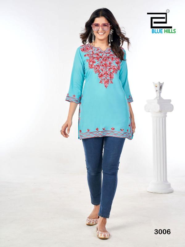 Blue Hills GULMARG vol 3 Kurti Top Wholesale Catalog