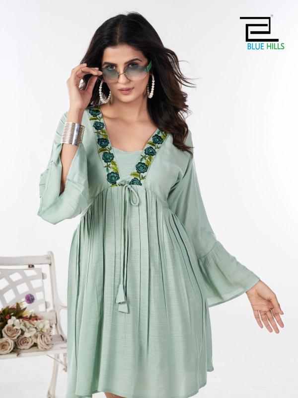 Blue Hills Paris Kurti Top Wholesale Catalog