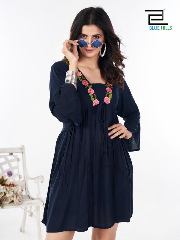 Blue Hills Paris Kurti Top Wholesale Catalog