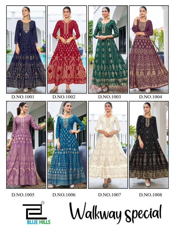 BLUE HILLS walkway Special Anarkali Gown Wholesale Catalog