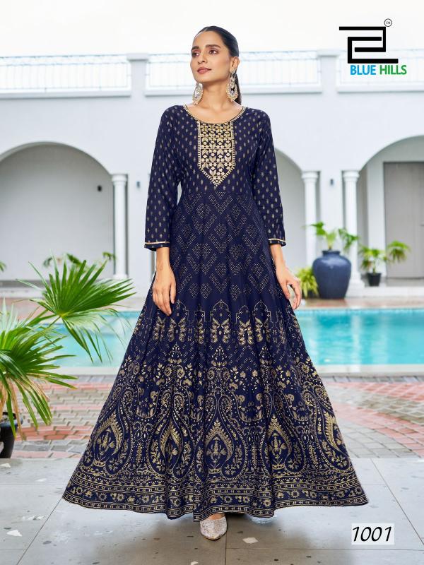 BLUE HILLS walkway Special Anarkali Gown Wholesale Catalog