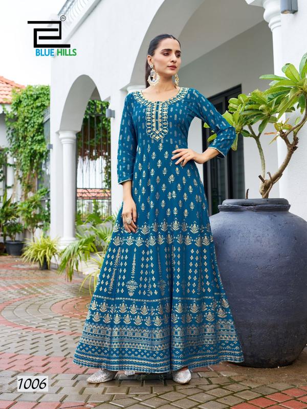 BLUE HILLS walkway Special Anarkali Gown Wholesale Catalog