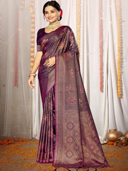 BUNAWAT ARADHYA SATAN wholesaler of art silk sarees in surat