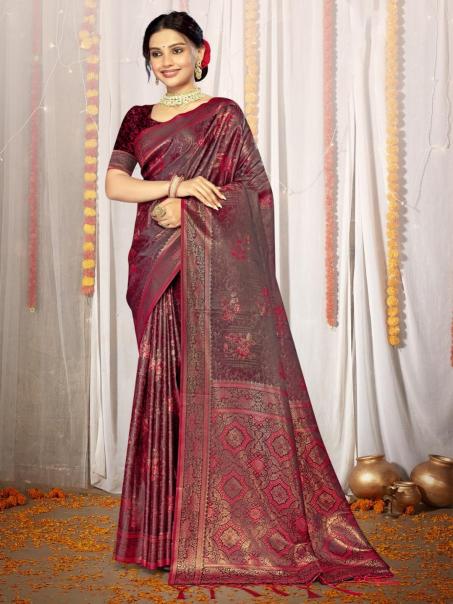 BUNAWAT ARADHYA SATAN wholesaler of art silk sarees in surat