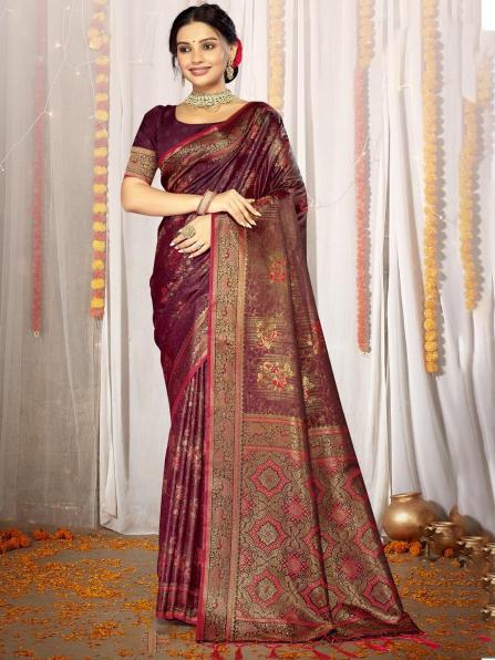 BUNAWAT ARADHYA SATAN wholesaler of art silk sarees in surat