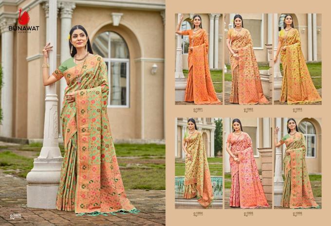 BUNAWAT Crystal SIlk Sarees Wholesale catalog