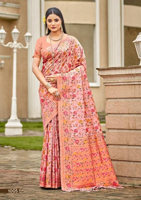 BUNAWAT Crystal SIlk Sarees Wholesale catalog