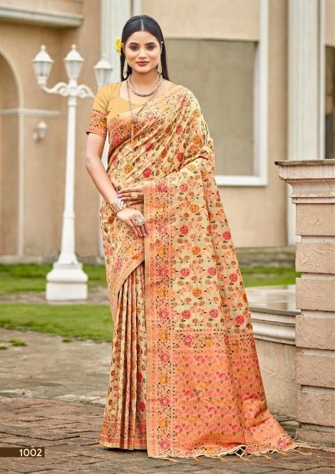 BUNAWAT Crystal SIlk Sarees Wholesale catalog