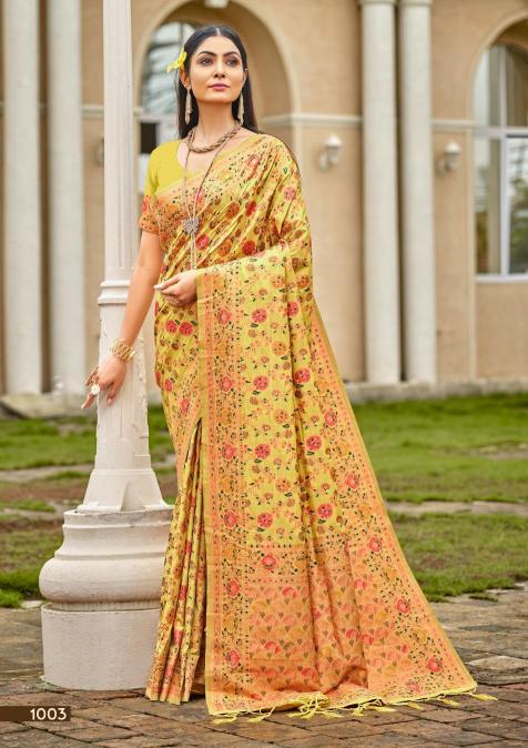 BUNAWAT Crystal SIlk Sarees Wholesale catalog