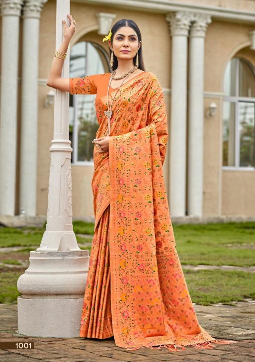 BUNAWAT Crystal SIlk Sarees Wholesale catalog