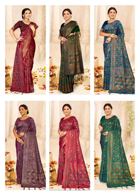 BUNAWAT SULEKHA SATAN Silk Saree Wholesale catalog