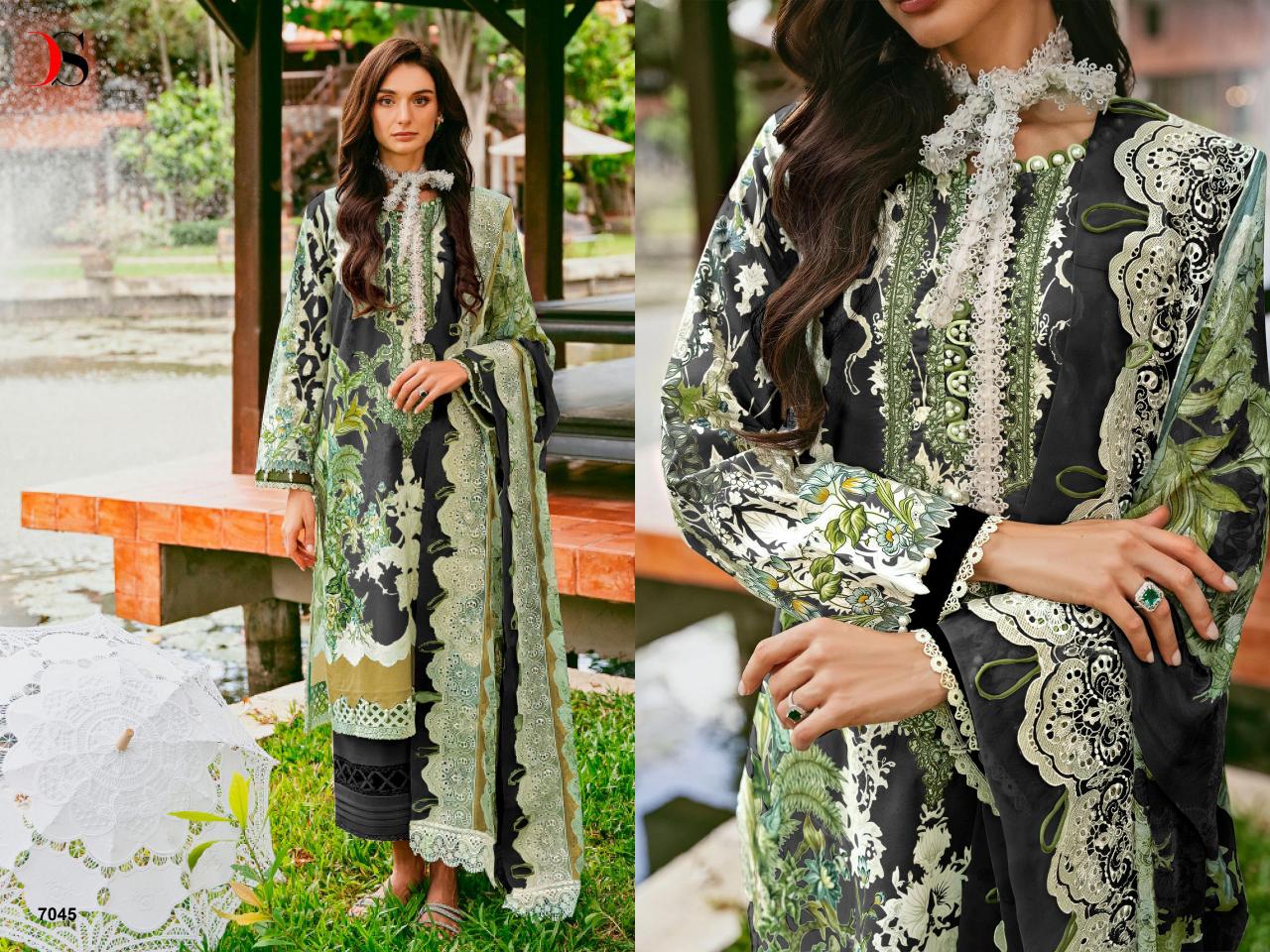 Deepsy jade Needle Wonder 24 Chiffon Dupatta Pakistani Suit Wholesale catalog