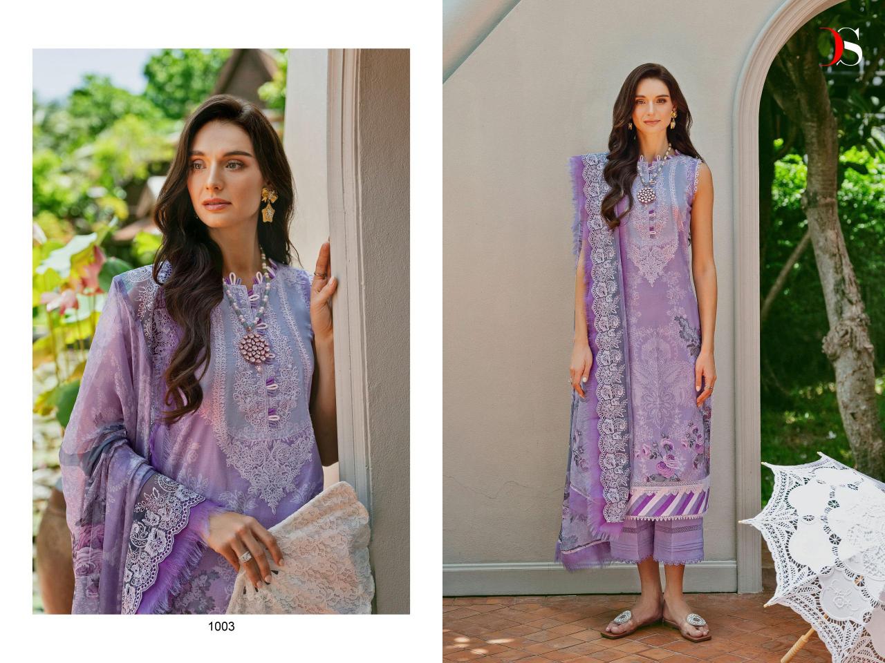 Deepsy Jade Needle Wonder 24 Vol 2 Cotton Dupatta Pakistani Suits Wholesale Catalog