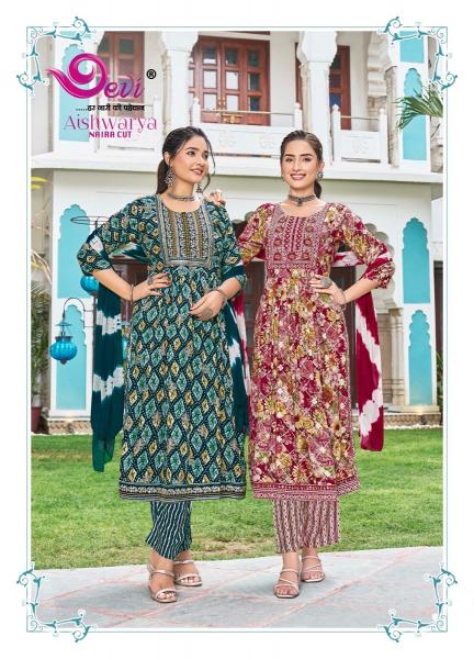 Devi Aishwarya Vol-3 – Nyra Cut Kurti With Pant & Dupatta - Wholesale Catalog