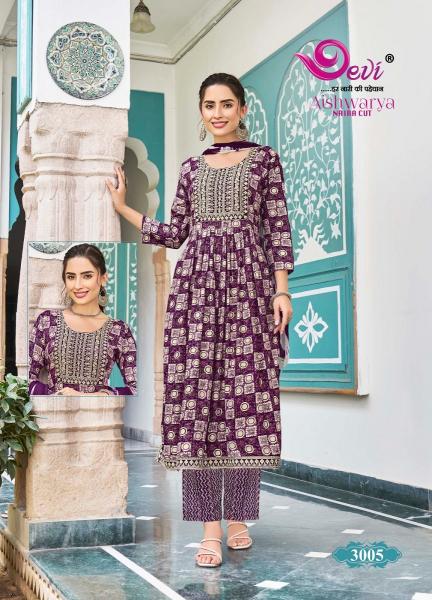 Devi Aishwarya Vol-3 – Nyra Cut Kurti With Pant & Dupatta - Wholesale Catalog