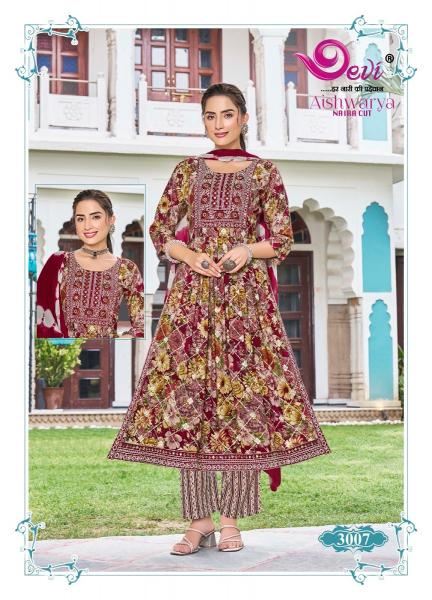 Devi Aishwarya Vol-3 – Nyra Cut Kurti With Pant & Dupatta - Wholesale Catalog