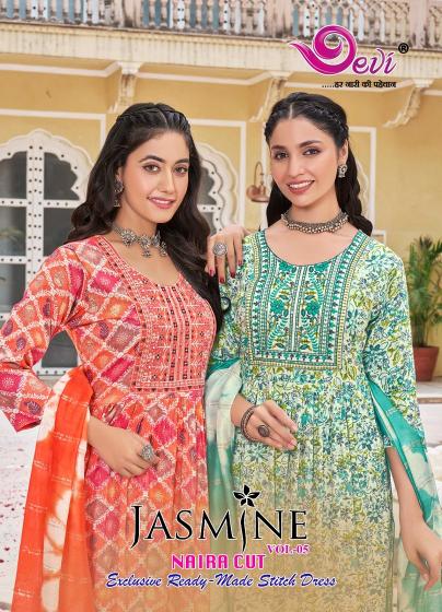 Devi Jasmine Vol-5 – Nyra Cut Kurti With Pant & Dupatta - Wholesale Catalog