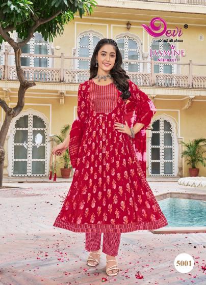 Devi Jasmine Vol-5 – Nyra Cut Kurti With Pant & Dupatta - Wholesale Catalog