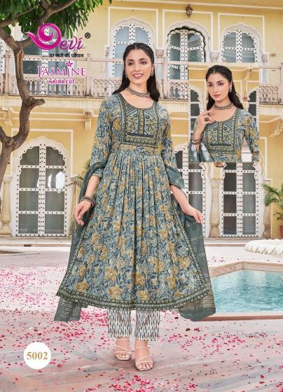 Devi Jasmine Vol-5 – Nyra Cut Kurti With Pant & Dupatta - Wholesale Catalog