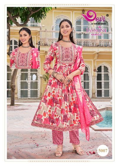 Devi Jasmine Vol-5 – Nyra Cut Kurti With Pant & Dupatta - Wholesale Catalog