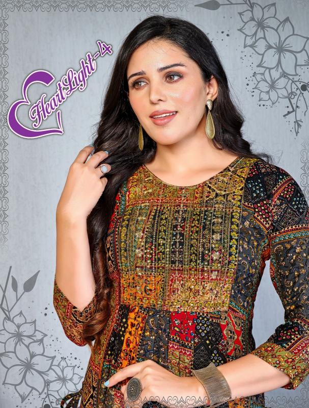 Fashion Talk Heart Light Vol 4 Kurti Wholesale Catalog