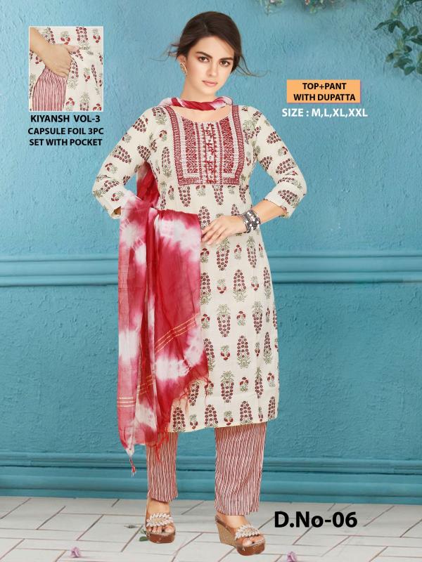 FASHION TALK KIYANSH Vol 3 Kurti Wholesale Catalog