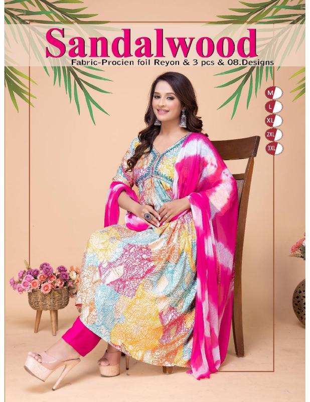 Fashion Talk Sandalwood Vol 1 Alia Cut Kurti Wholesale Catalog