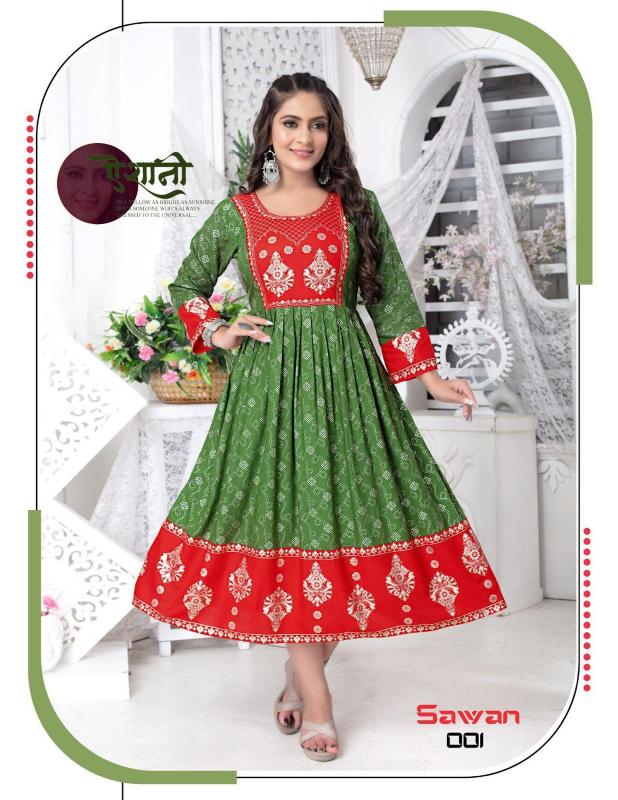 FASHION TALK SAWAN Kurti Wholesale catalog