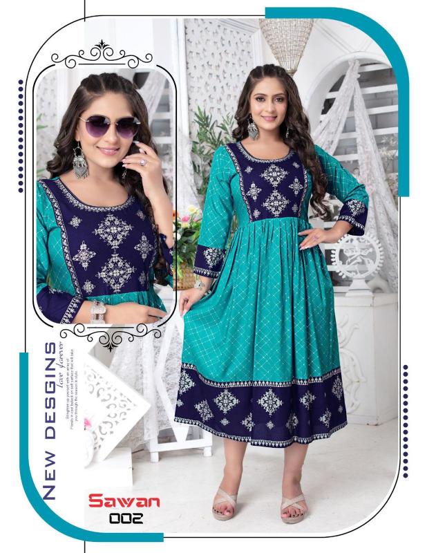 FASHION TALK SAWAN Kurti Wholesale catalog