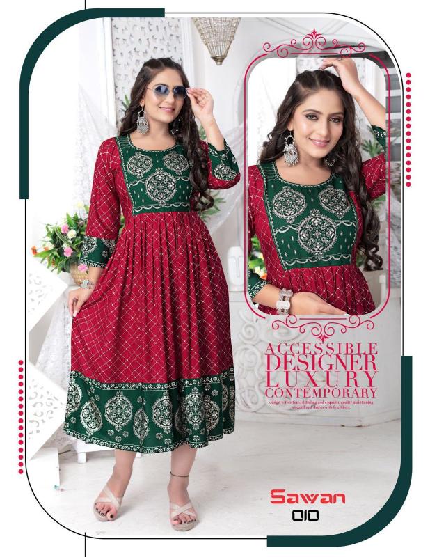 FASHION TALK SAWAN Kurti Wholesale catalog