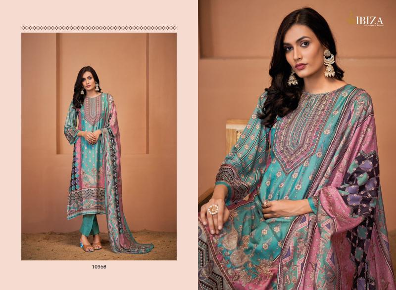 Ibiza Amara Muslin Digital Printed Salwar Kameez Wholesale Catalog