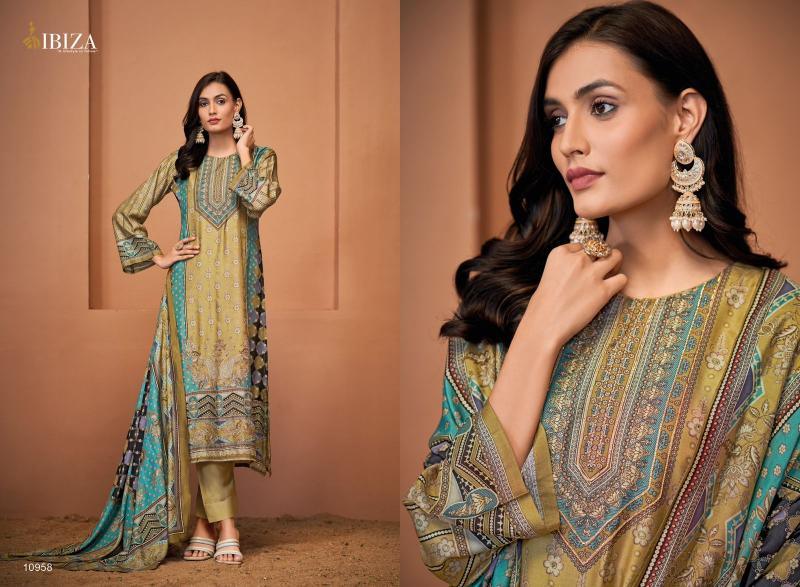 Ibiza Amara Muslin Digital Printed Salwar Kameez Wholesale Catalog