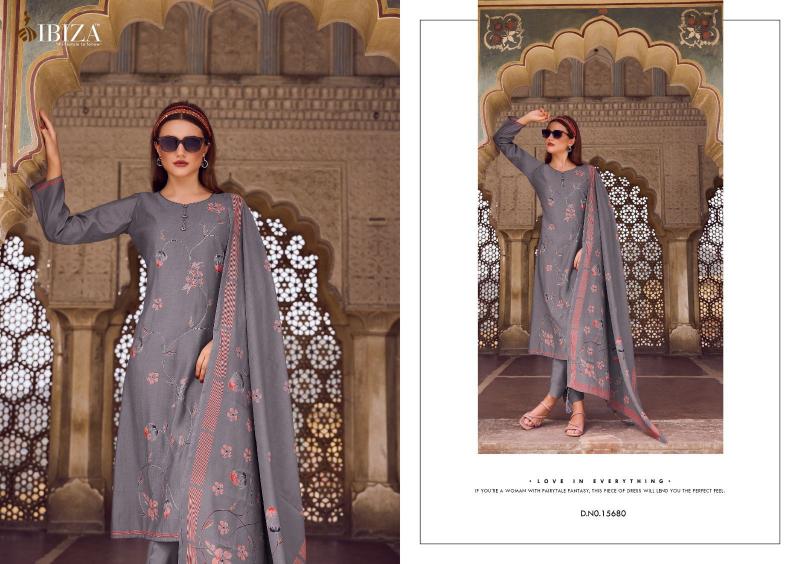 Ibiza Morden Art Viscose Muslin Salwar Kameez Wholesale Catalog