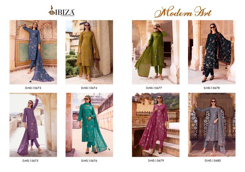 Ibiza Morden Art Viscose Muslin Salwar Kameez Wholesale Catalog