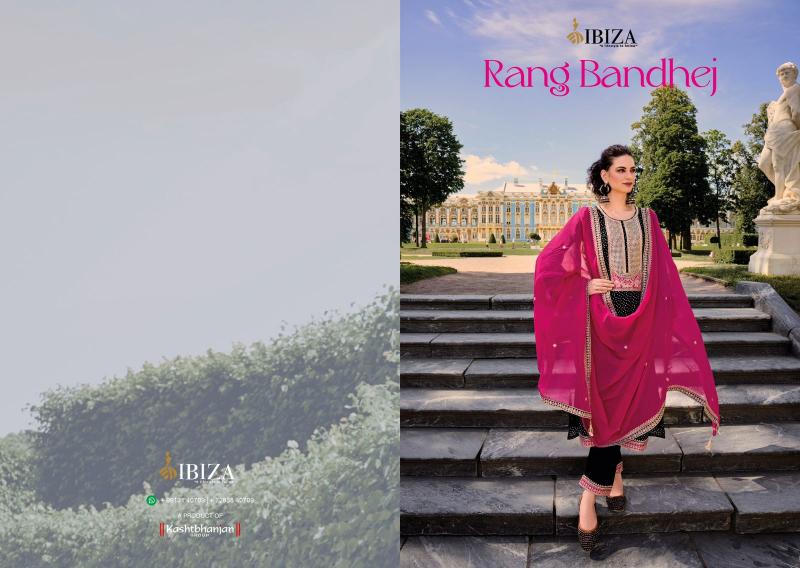 Ibiza Rang Bandhej Digital Printed Salwar Kameez Wholesale Catalog