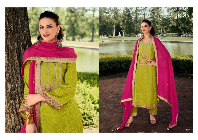 Ibiza Rang Bandhej Digital Printed Salwar Kameez Wholesale Catalog