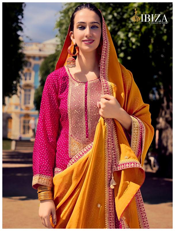 Ibiza Rang Bandhej Digital Printed Salwar Kameez Wholesale Catalog