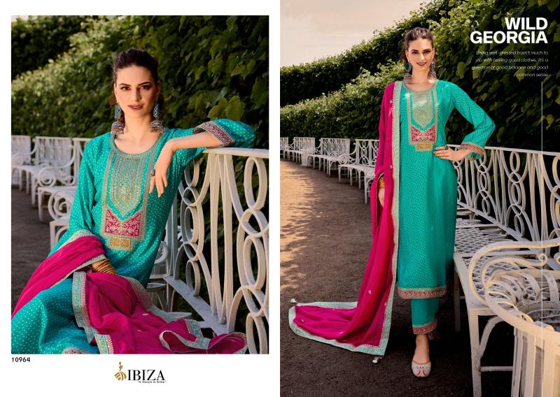 Ibiza Rang Bandhej Digital Printed Salwar Kameez Wholesale Catalog