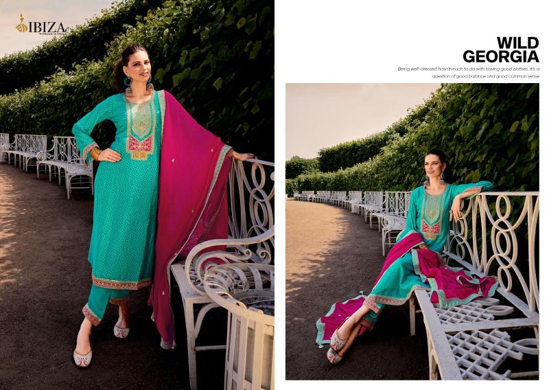 Ibiza Rang Bandhej Digital Printed Salwar Kameez Wholesale Catalog